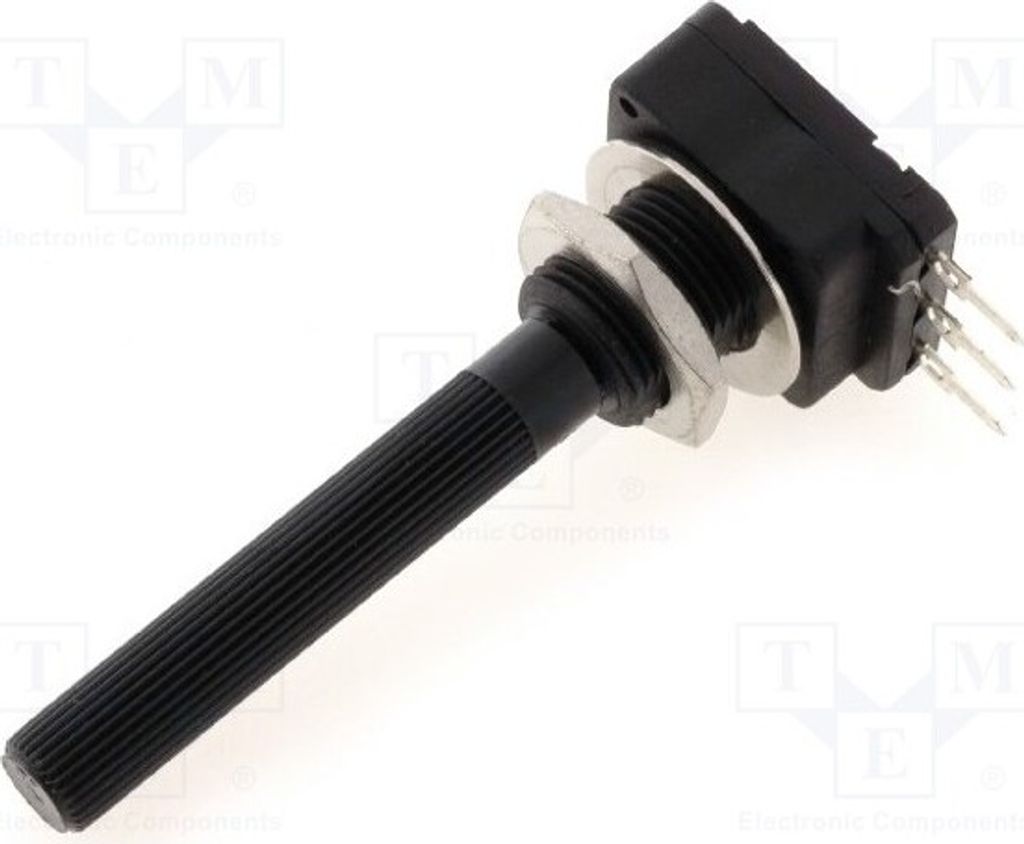 1x Potentiometer: 6mm 2,5MΩ 1-Drehung 200mW THT Kuntoff PC16SH10IP06255A2020TA Ko