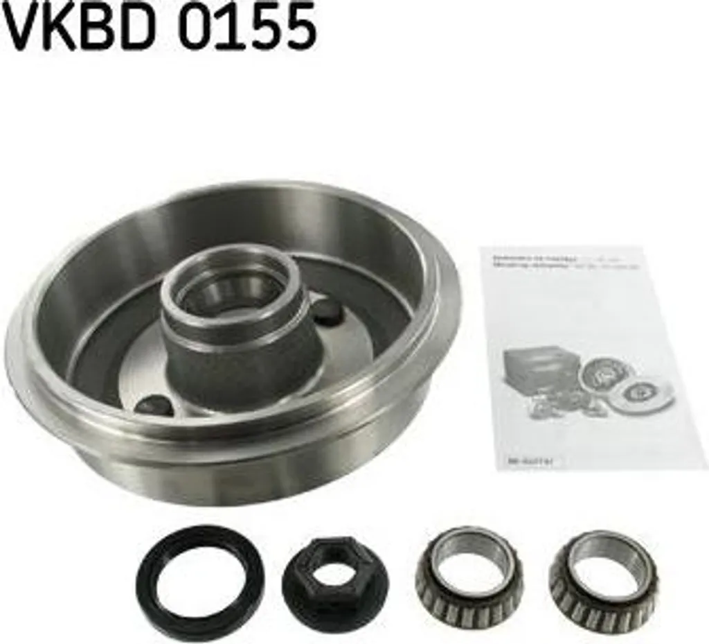 Tambour de frein arrière VKBD 0155 SKF pour modèles Ford KA et Escort