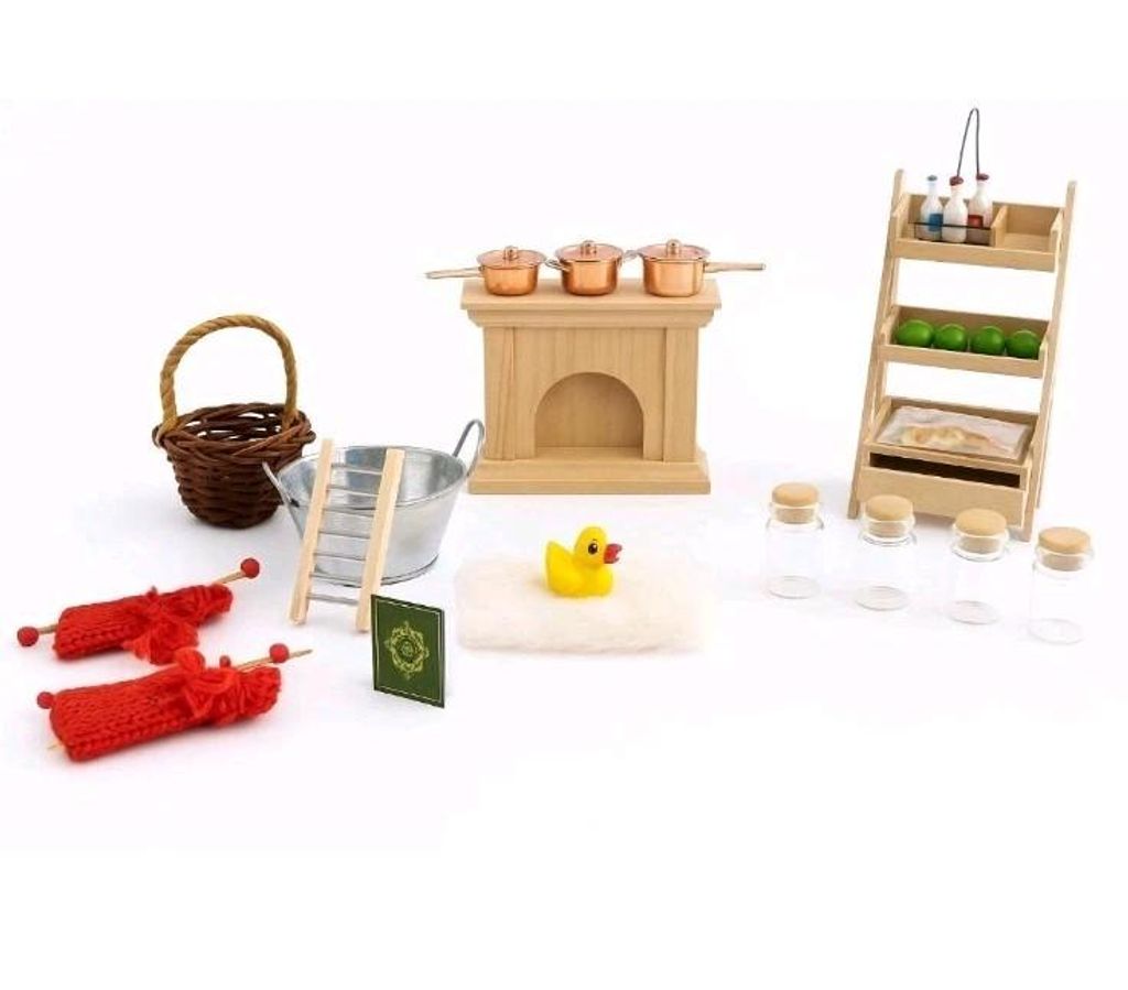 Wichteltür Set Küche & Bad, 31-teilig, Auch Für Puppenhaus, Wichtel, Weihnachten