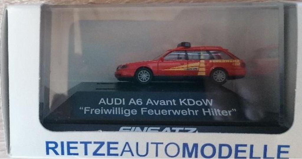 Rietze 50952 - 1/87 Audi A6 C5 Avant Feuerwehr Hilter - Neu