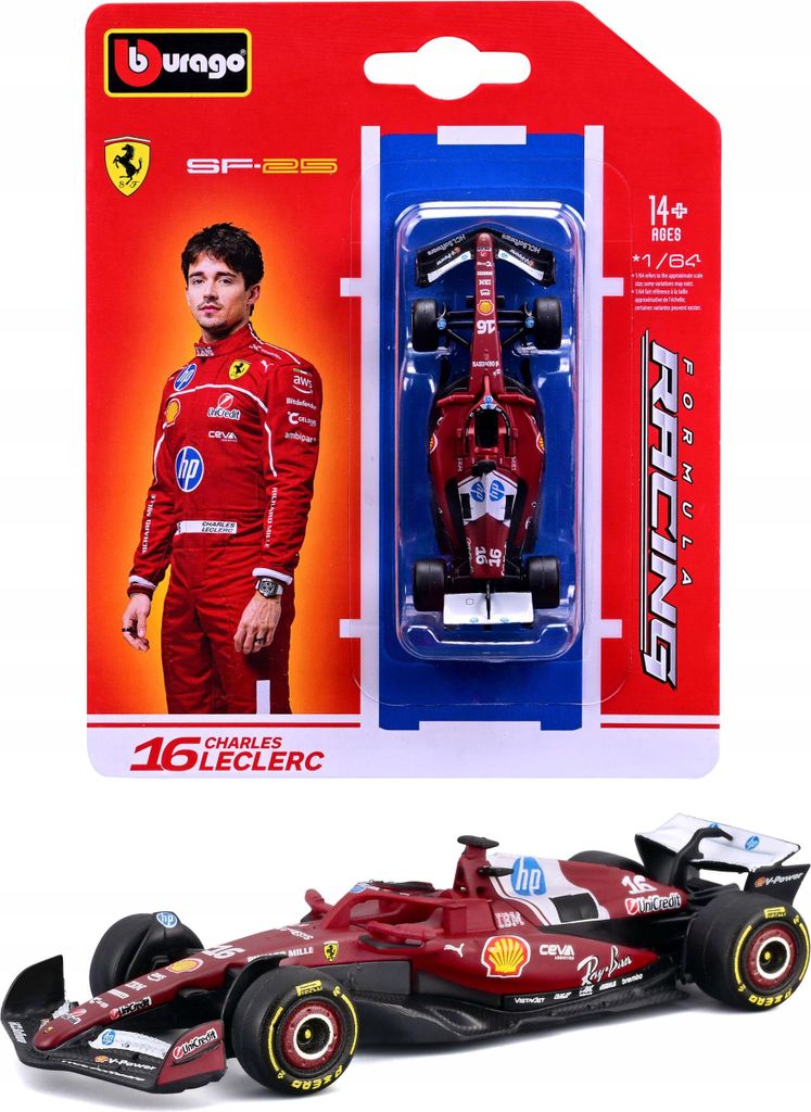 Modellino F1 Ferrari SF-25 2025 Charles Leclerc in scala Immagine del prodotto 