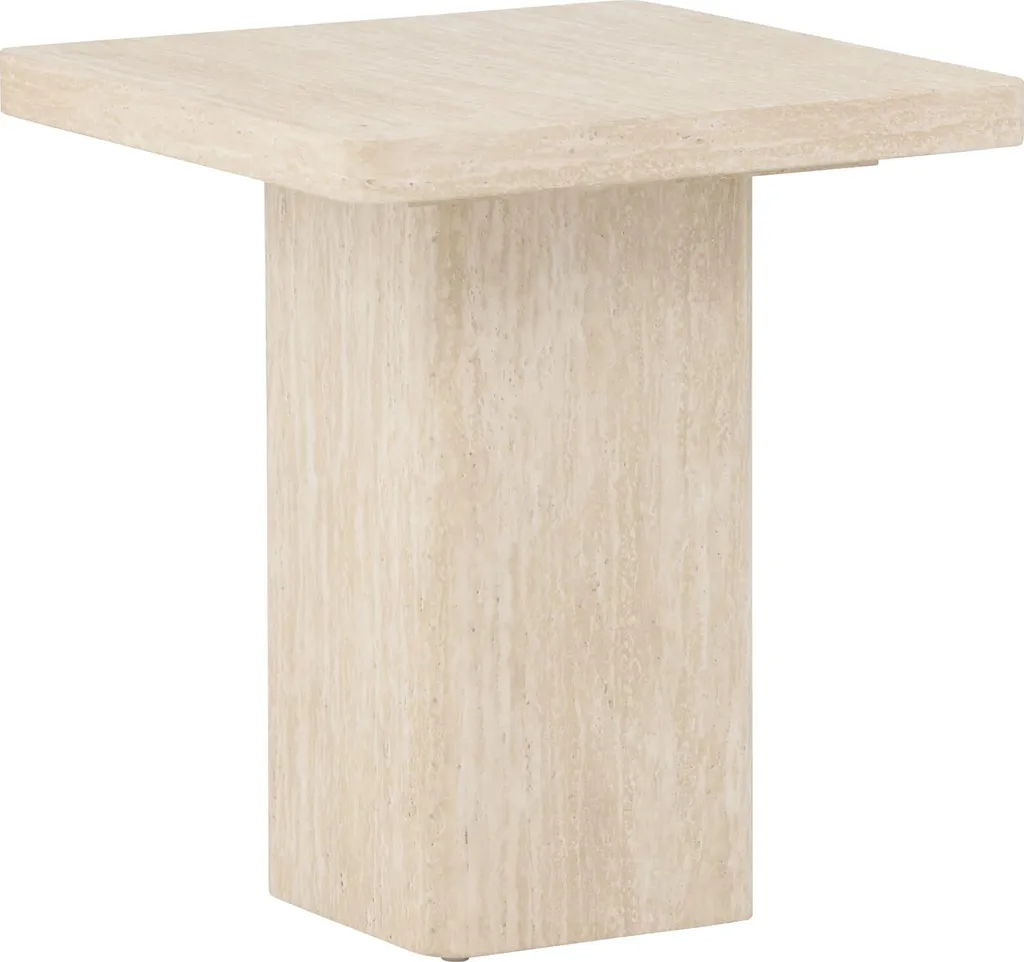 Table basse beige Qvart mate résistante et facile à monter pour séjour - 2