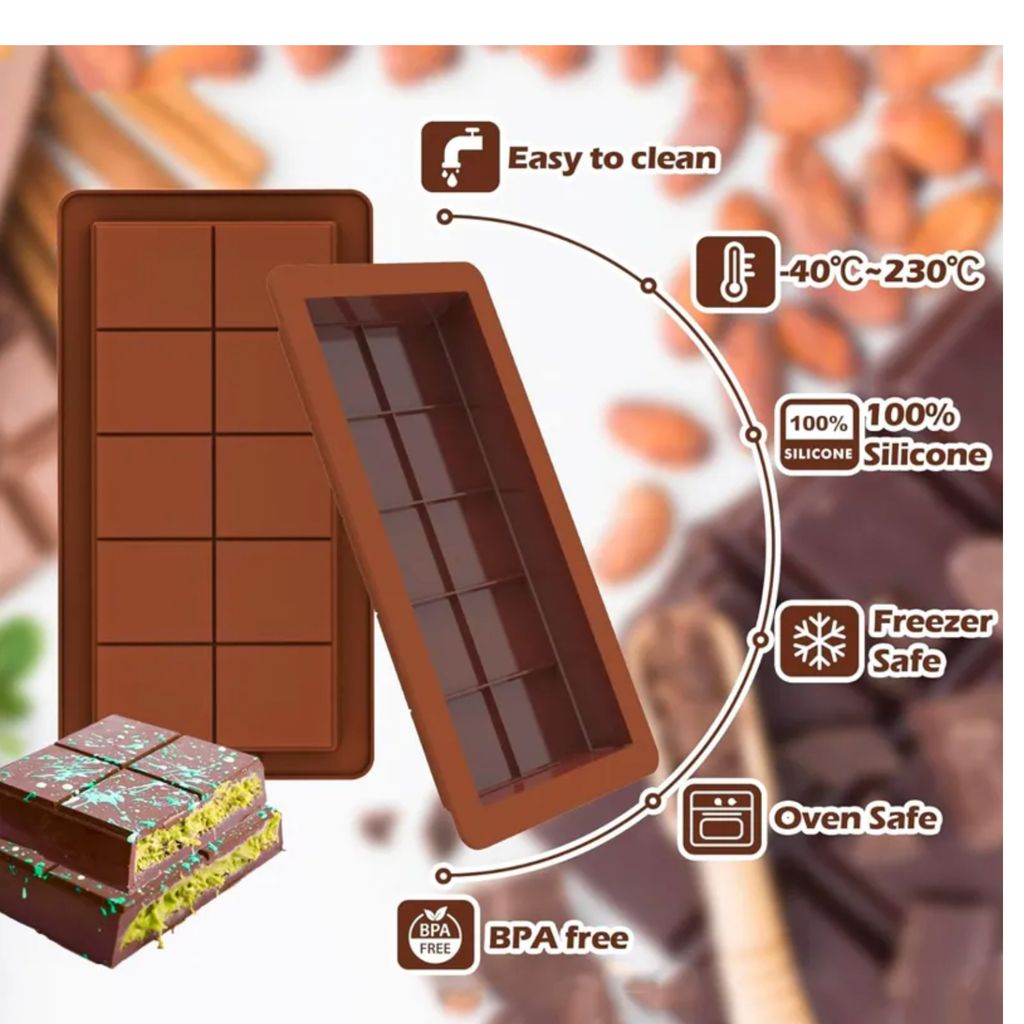 2 Stück Schokoladenform für Dubai Schokolade, Silikon, Produktbild 3