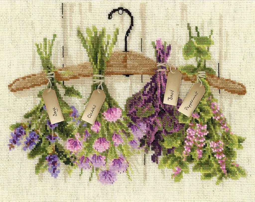 Garnstickerei-Set - Kräuter