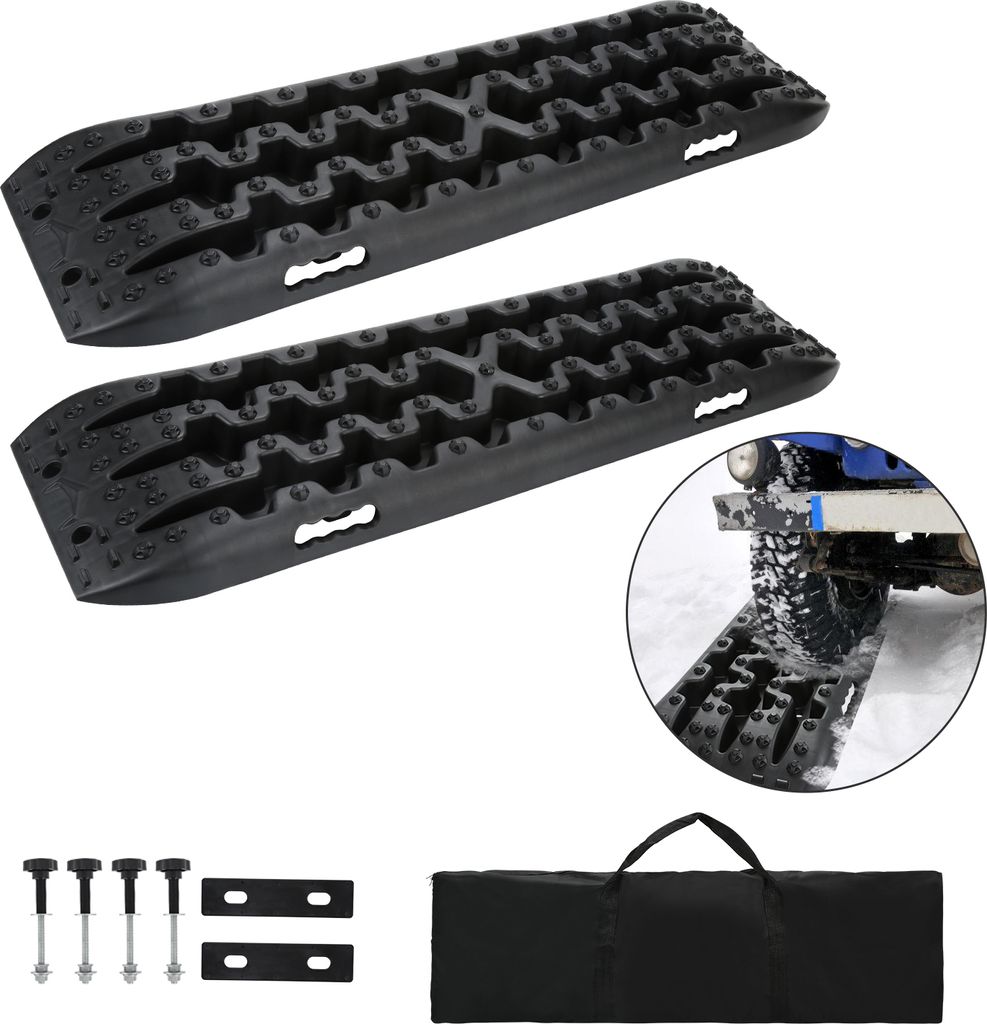 Jayseuw 2x Anfahrhilfe Auto Reifen schneeketten 10t Last Traktionshilfe