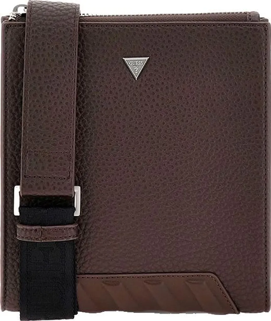 Borsa Piatta Guess Torino Uomo Marrone - Pronta per ogni Sfida Urbana
