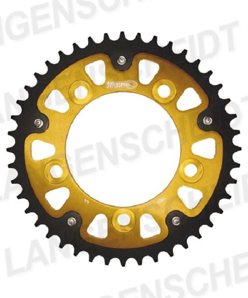 Supersprox Kettenrad Stealth 525 LK 138,0mm Ø 112mm 47Z 5-Loch Aluminium / Stahl gold
