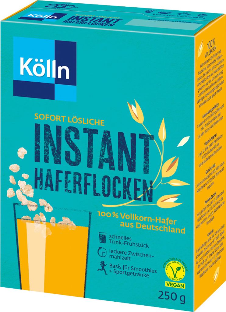 Fiocchi d'avena istantanei Kölln, 250 g Immagine del prodotto 
