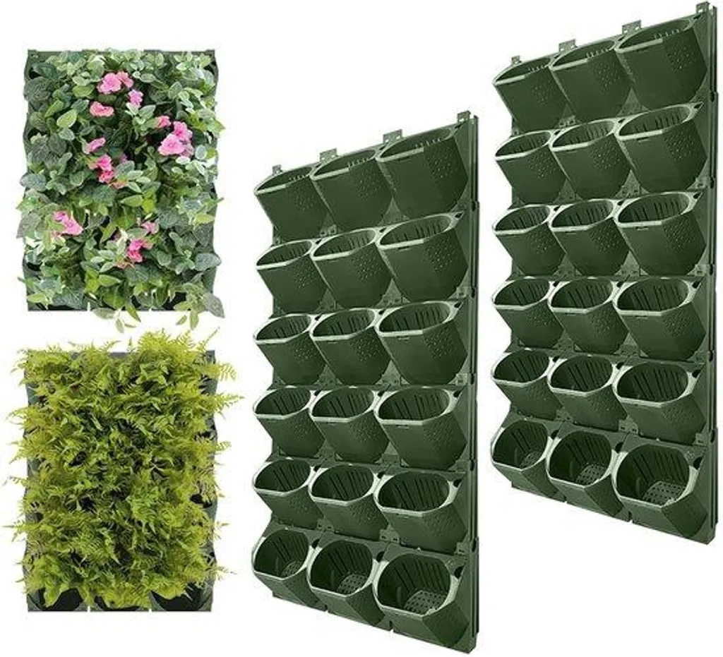 Pot mural pour jardin vertical intérieur salon - Lot 36 pièces complet