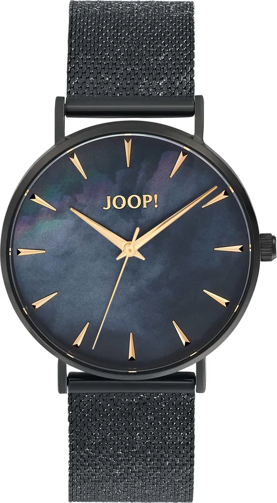 Joop ! 2036606 Montre Femme Quartz Noir en Acier avec Bracelet Milanais