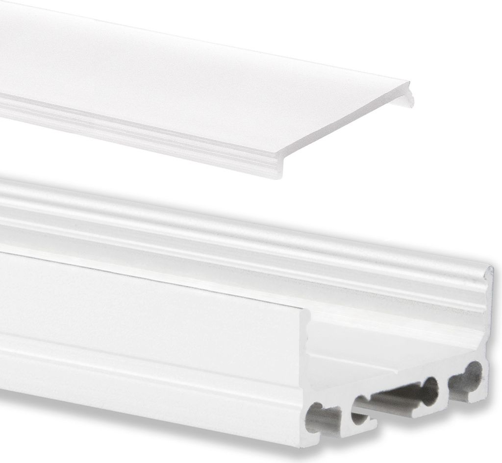 GX-PN4 LED AUFBAU-Profil 200 cm, flach, LED Stripes max. Produktbild 