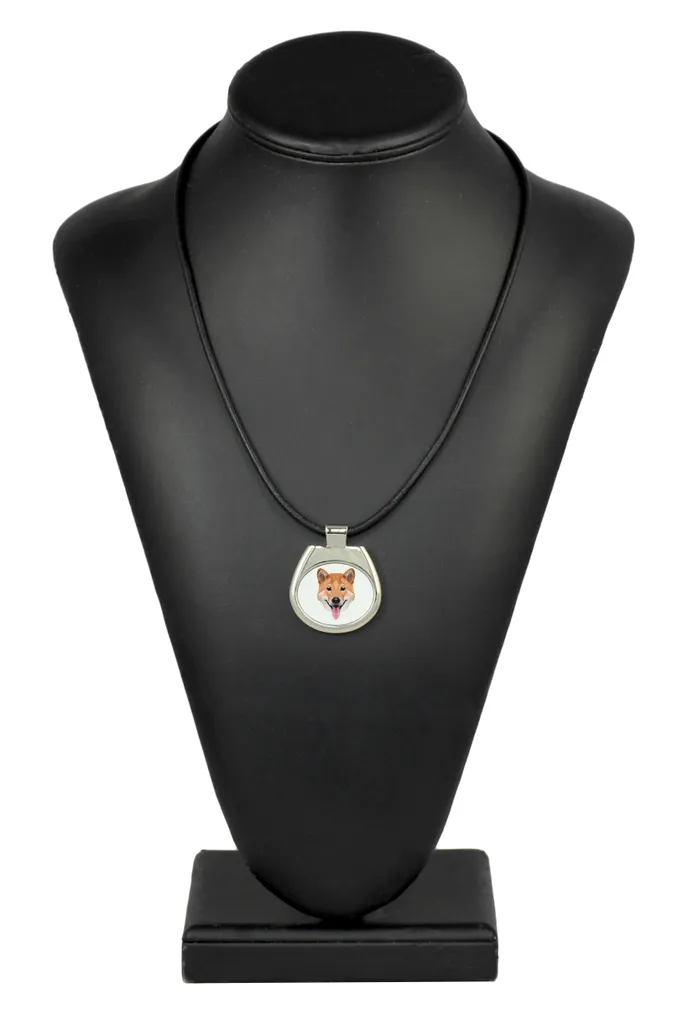Collana Shiba Inu Art-Dog: Ciondolo Artigianale Argentato con Foto - 2