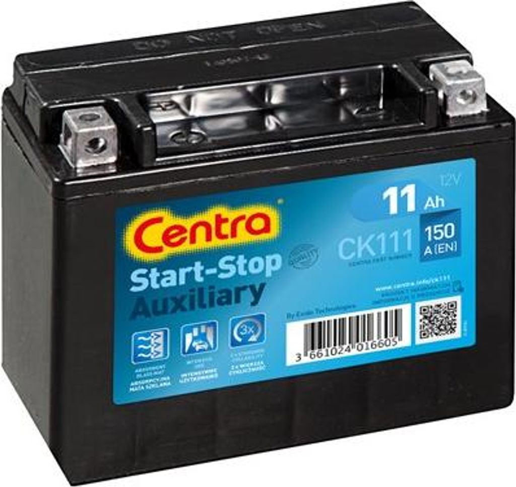 CENTRA Start-Stop Starterbatterie 12V 11Ah 150A/EN Batterie