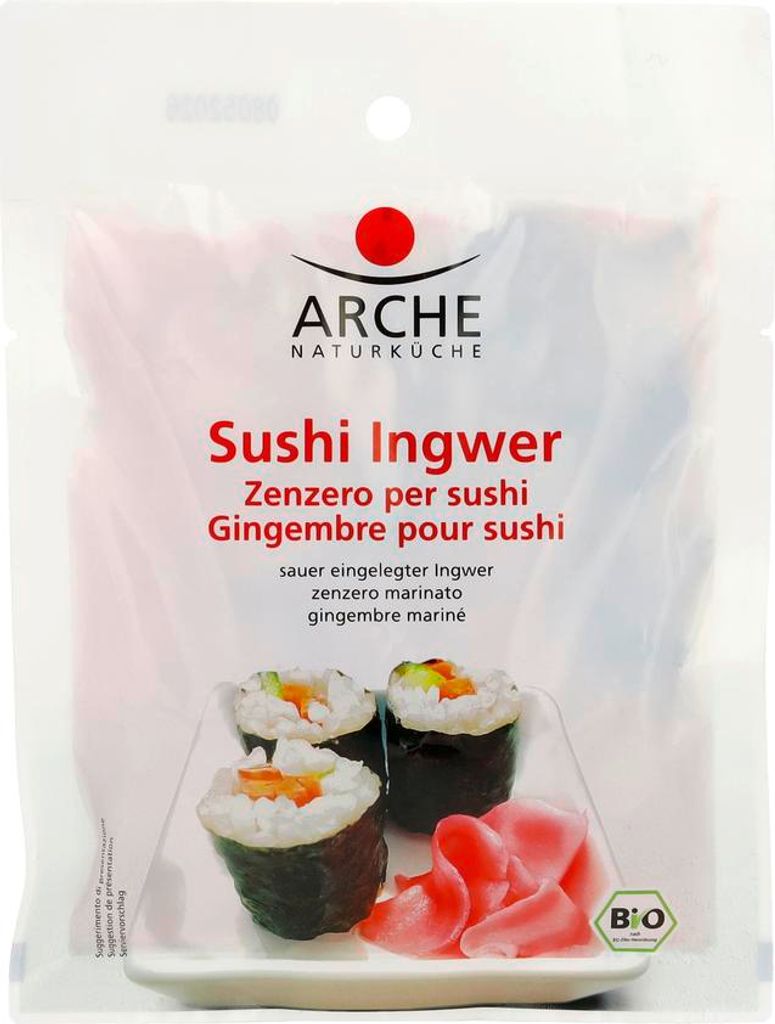 Gingembre bio pour sushi Arche 105 g Image du produit 