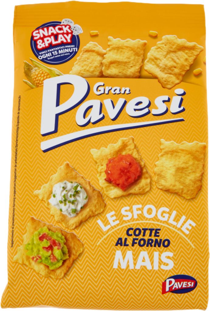 Crackers de maïs Pavesi, Le Sfoglie, 150 g Image du produit 