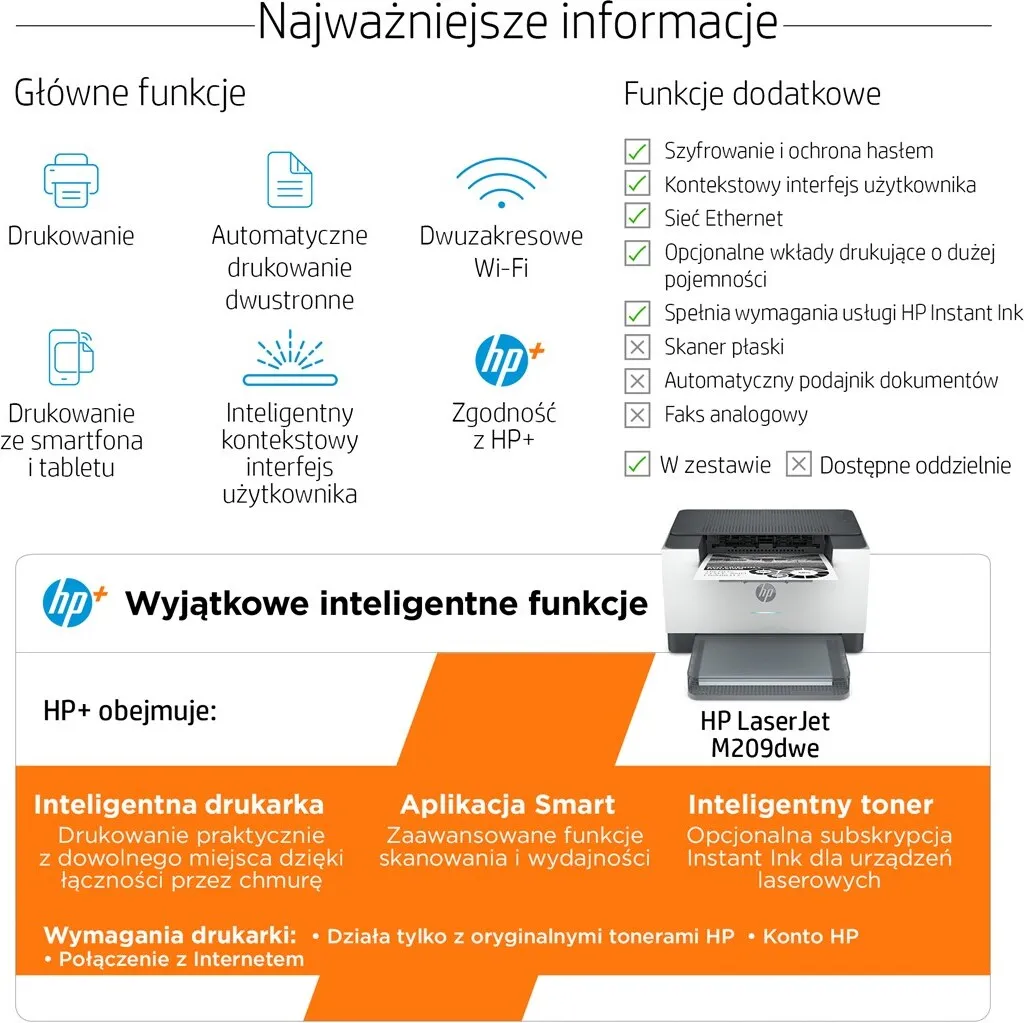 Imprimante laser HP 6GW62EB19 Compacte avec Impression Rapide et Nette - 14