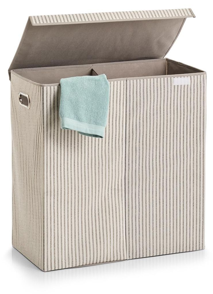 Zeller Wäschesammler "Stripes", Vlies, beige, verschiedene Produktbild 