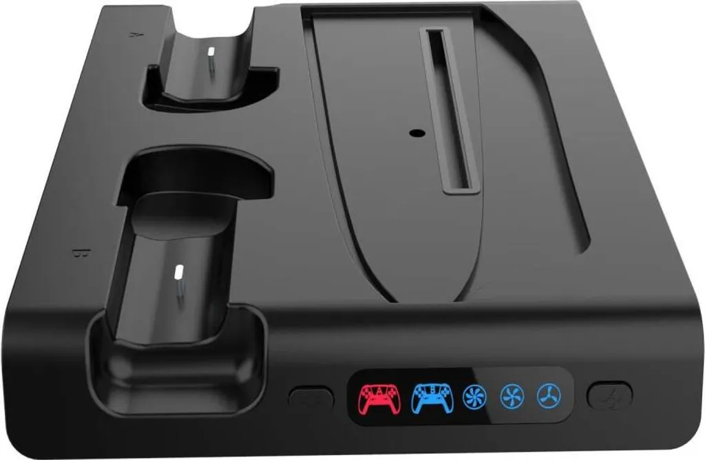 Station PS5 Slim RGB avec Double Chargeur et Ventilation Silencieuse
