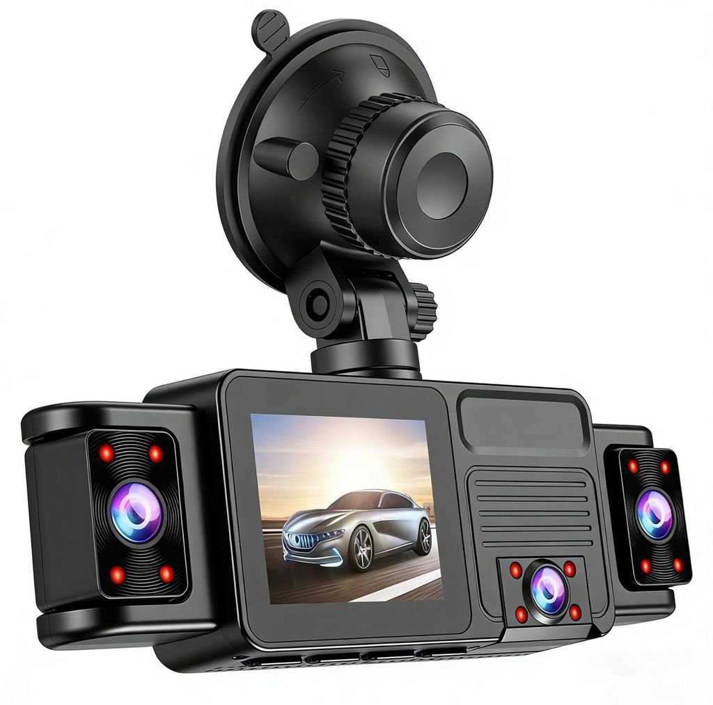 Kamera samochodowa 2K Dash Cam z 5 kanałami, widokiem 360°, Zdjęcie produktu 