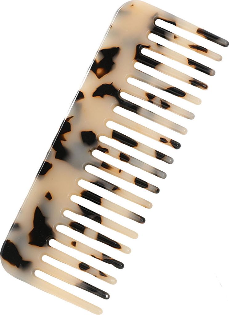 Haarkamm aus Zelluloseacetat, breite Zähne, antistatisch, Kopfhautmassage, Taschenkamm, Marmorierung, für Männer und Frauen, nass, trocken, kurz...