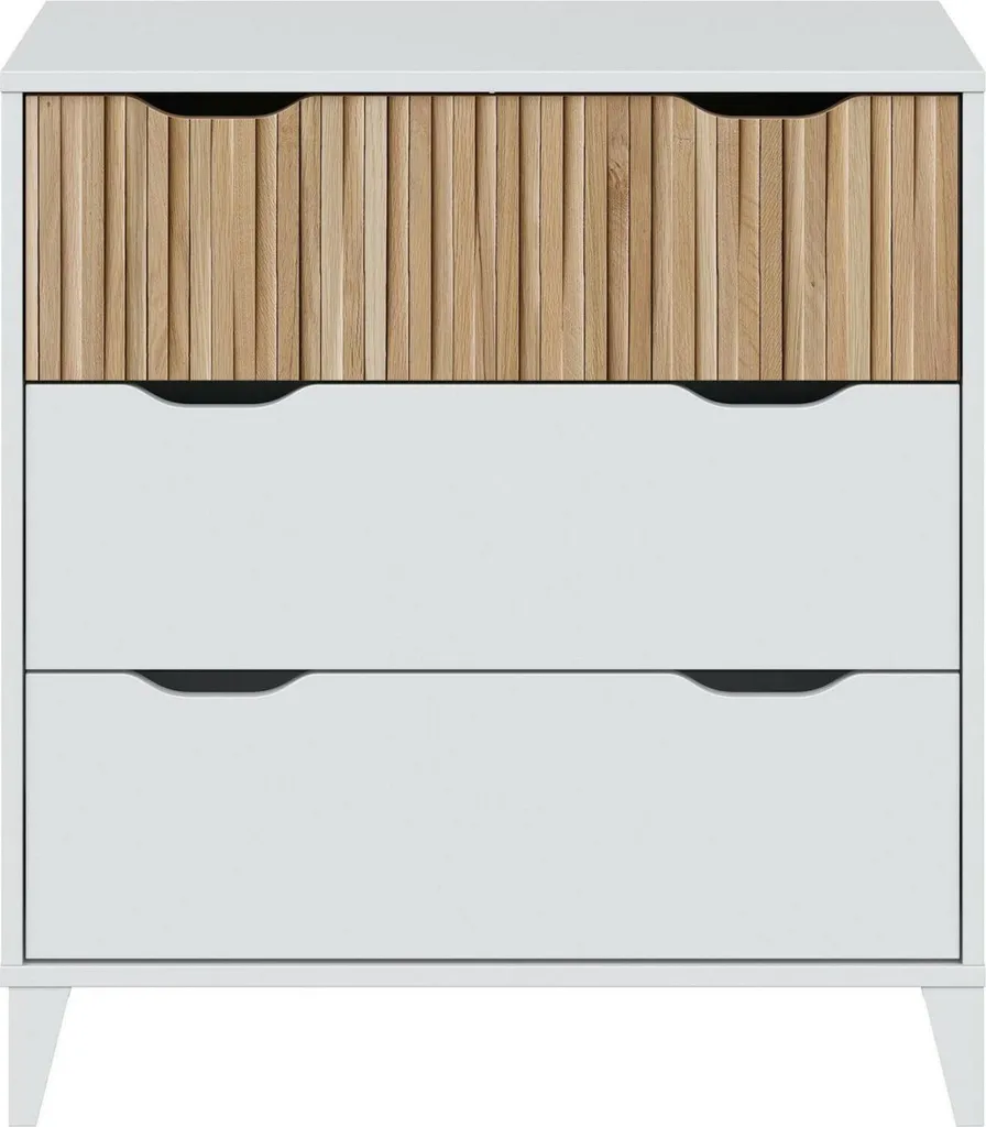 Mobile Cassettiera Archi Dmora Bianco 40x70 - Arredo Casa 3 Cassetti - 1