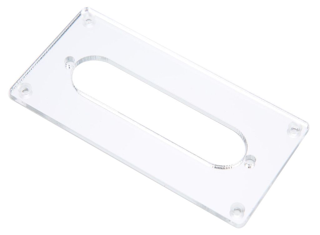 Gitarren-Tonabnehmerabdeckung, Acrylrahmen, Befestigungsring, Zubehör, Ersatz für elektrische
