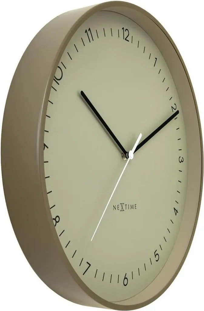 NeXtime 3543KI Berlin L Horloge Murale Verte 40cm Design Industriel