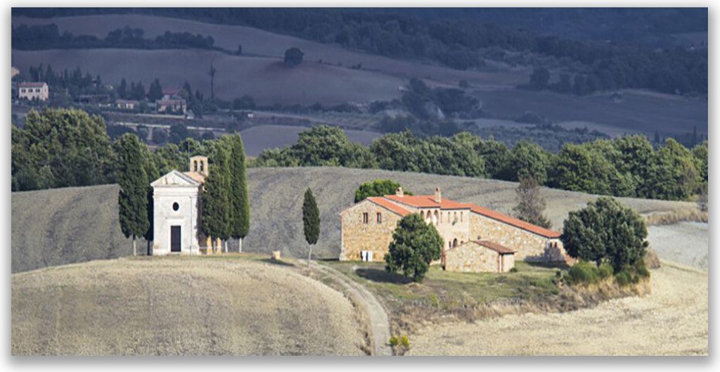 Acrylglasbilder 120x60 Wandbild Druck Wiese Bäume Landschaft