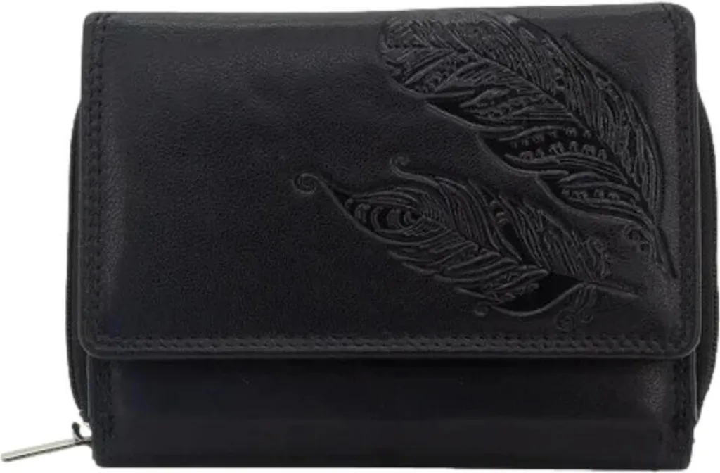 Portefeuille Femme Noir Friedrich23 16148-2 Sécurisé et Anti-encombrement