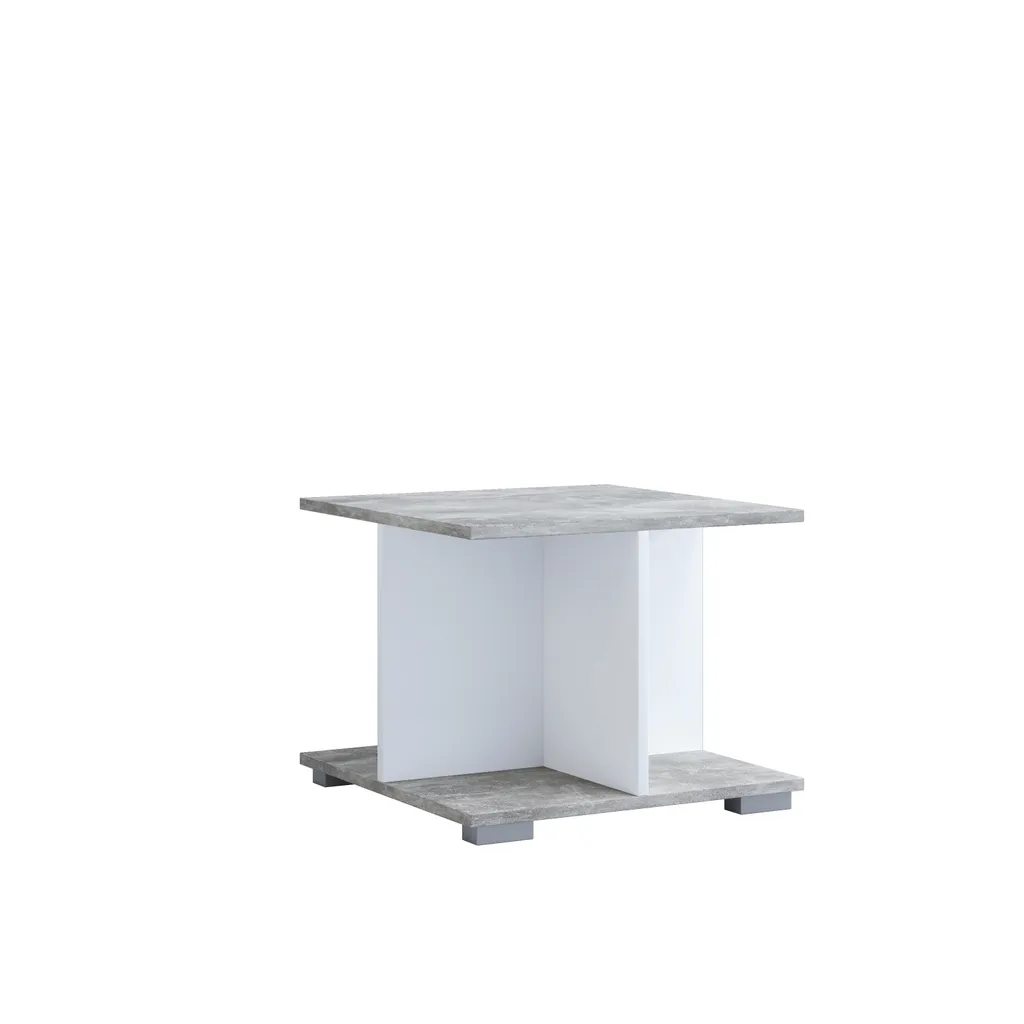 Table basse d'appoint 50 cm Elana pour salon et bureau style béton