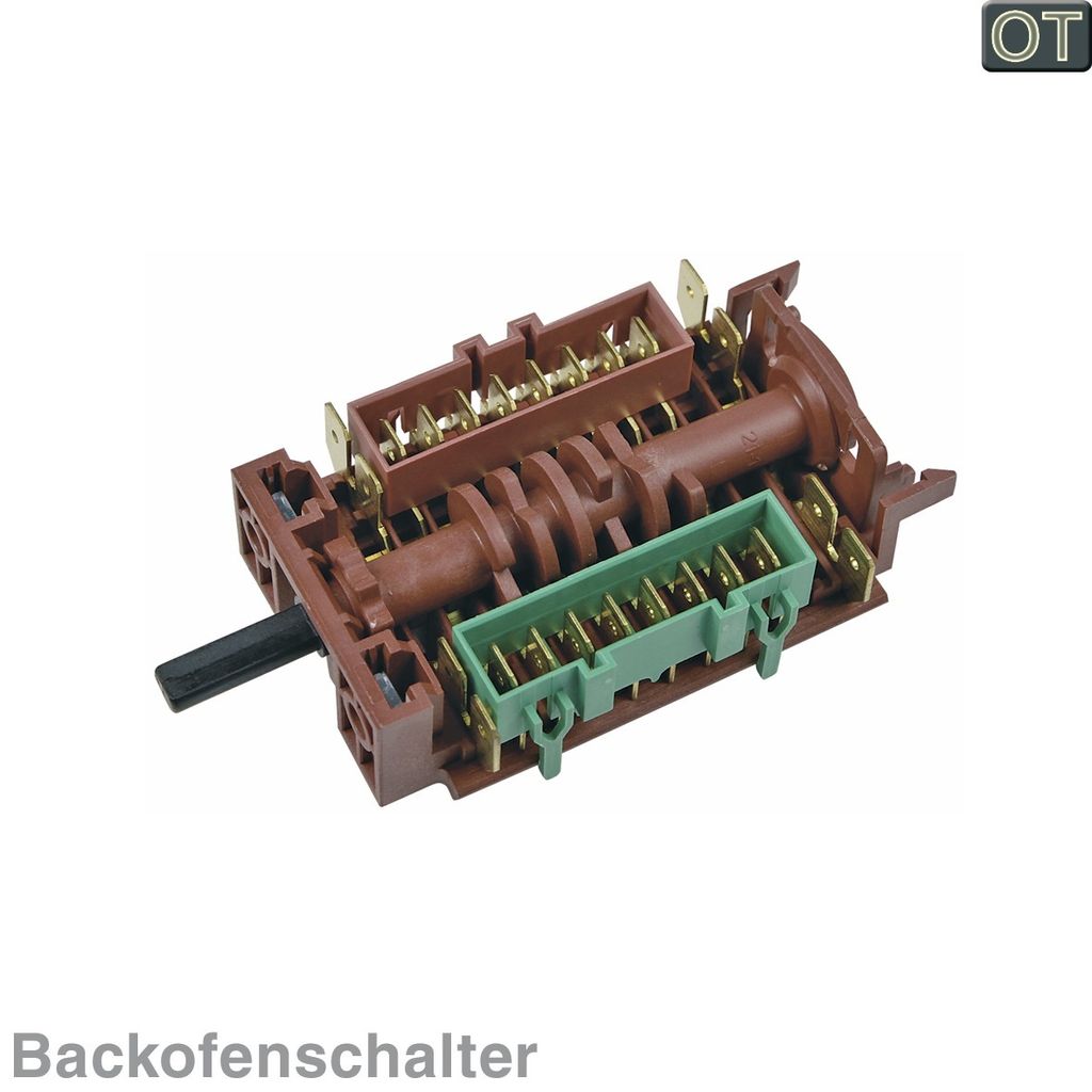 Backofenschalter Wahlschalter Schalter Eurel SR111-005 Backofen Herd ORIGINAL Gorenje 296331 mit 6/4,6mmØ Normachse Steckzungen Schaltleistung 16A...