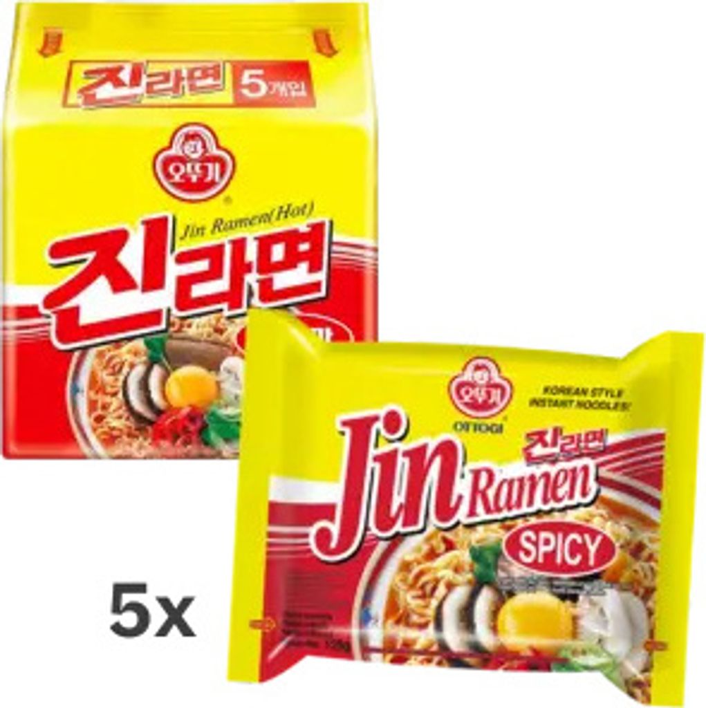 Ottogi Jin Ramen Spicy 5er-Pack