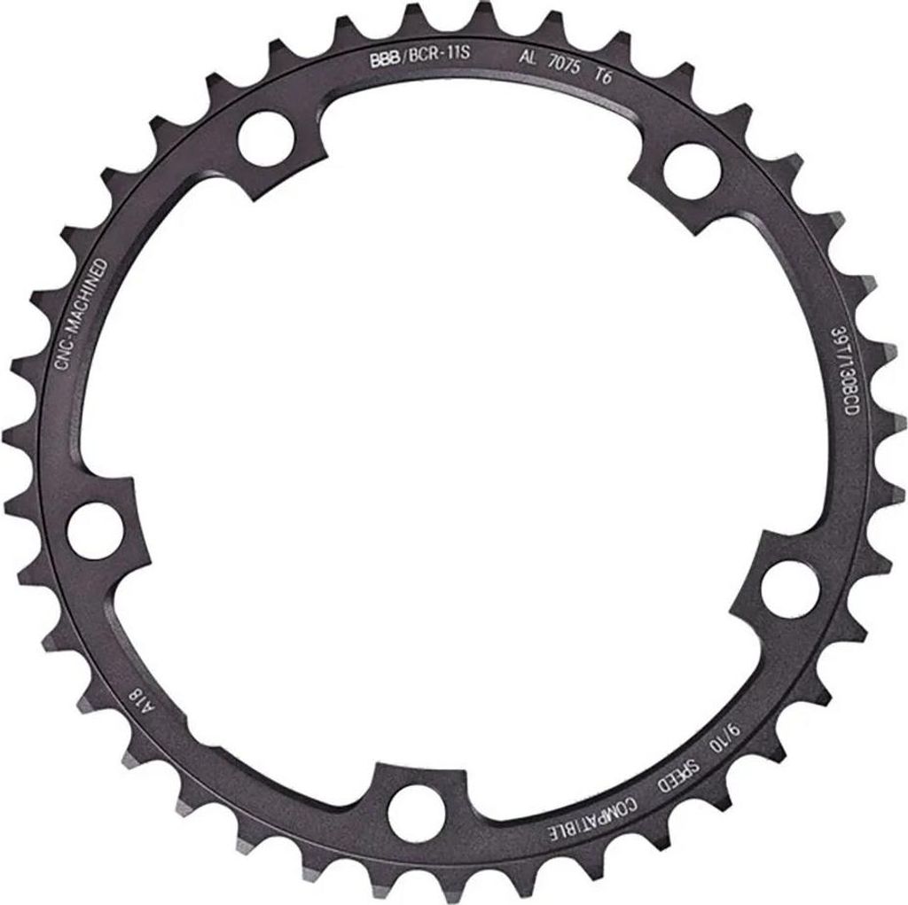 BBB Cycling Kettenblatt RoadGear 49T/130mm anthrazit 49T/130mm - präziser Ant...