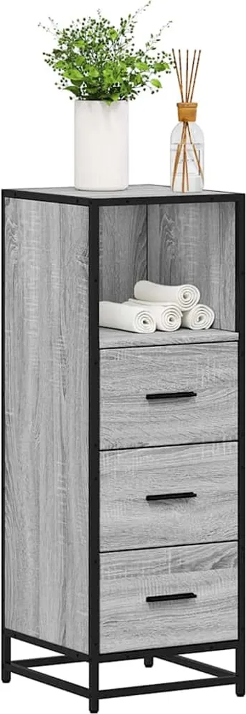 Mobile Colonna Bagno 35x100 cm Grigio Sonoma | Minimal Design Hommie