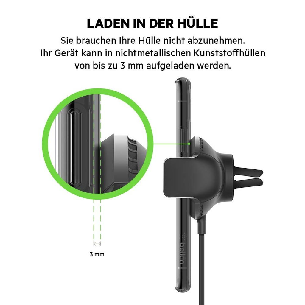 BELKIN BOOSTUP Wireless Charging QI Car mount Produktbild 4