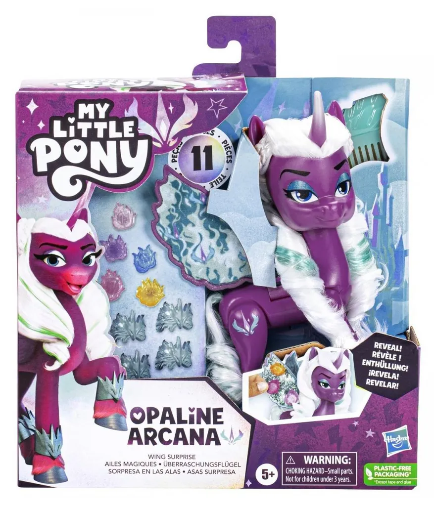 Poney Interactif Opaline Arcana Surprise d'Ailes - Figurine Articulée