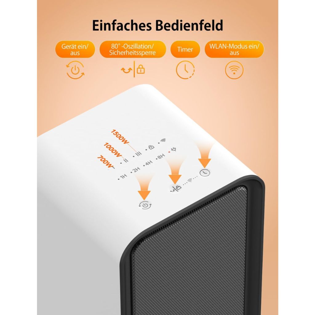 GoveeLife Intelligente Elektrisch Heizlüfter für große Produktbild 5