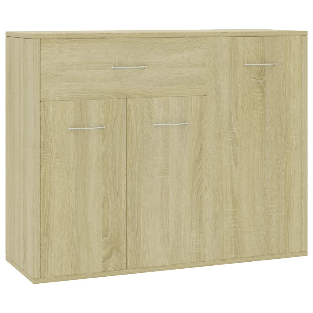 vidaXL Credenza Sonoma rovere 88×30×70 cm truciolato Immagine del prodotto 