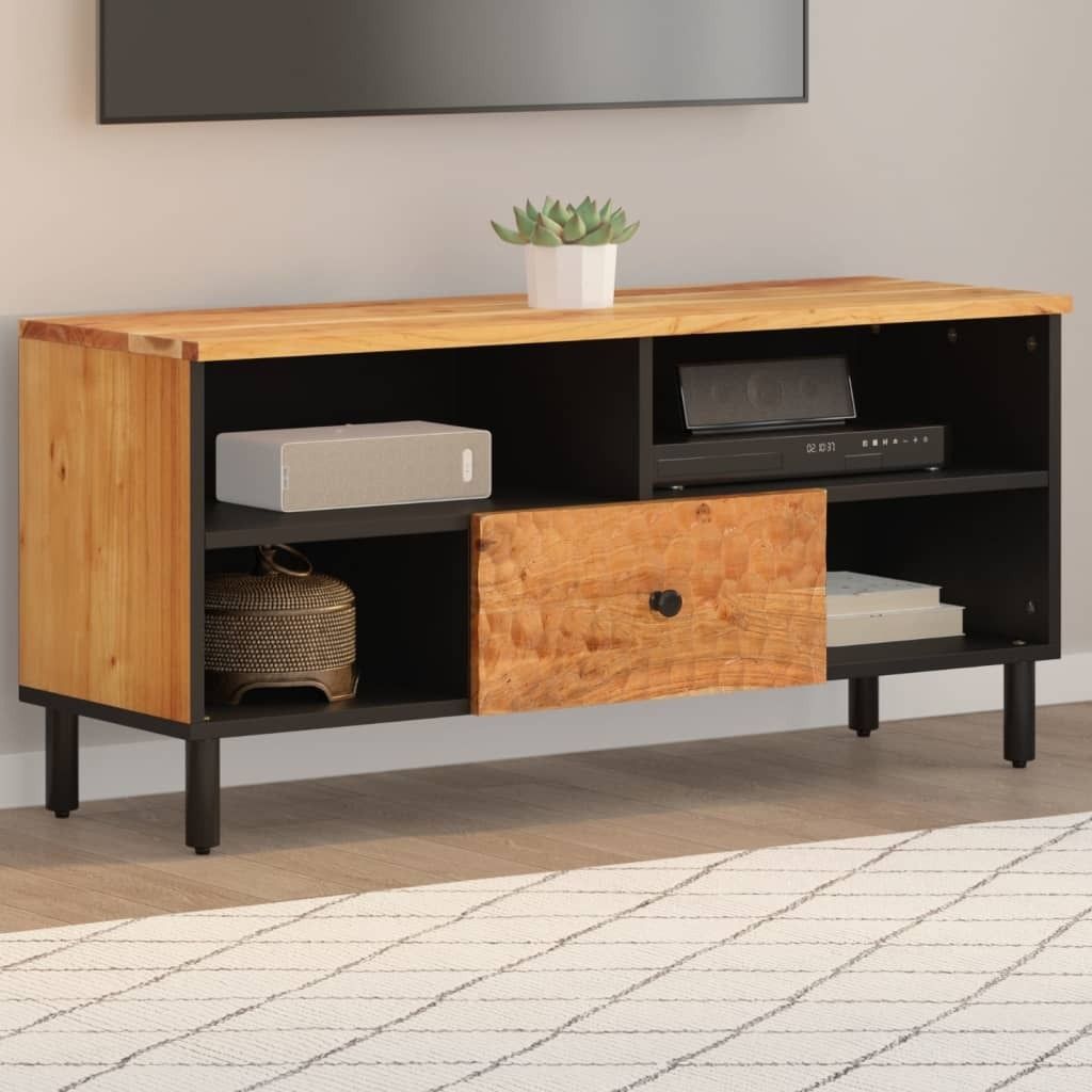 TV-Schrank 100x33x46 cm Massivholz Akazie, TV-Lowboard 356871
