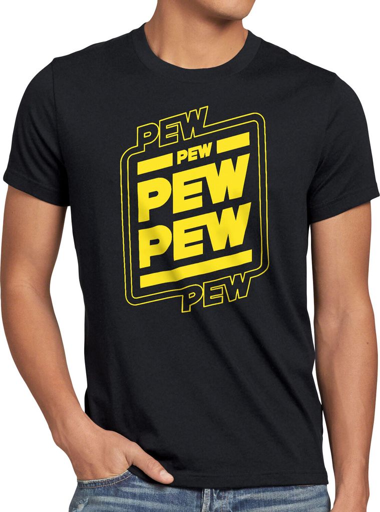 style3 Pew Pew Pew Pew Herren T-Shirt star blaster
