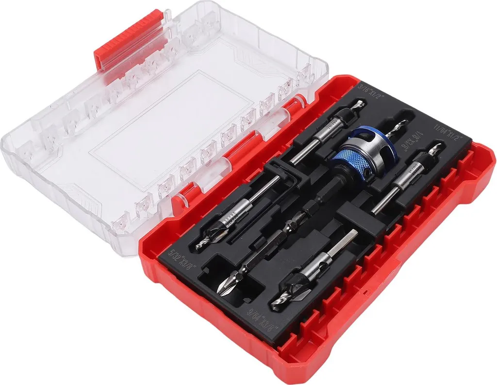 Foret à Chanfreiner M2 Ajustable avec Queue Hexagonale pour Menuisier - 8