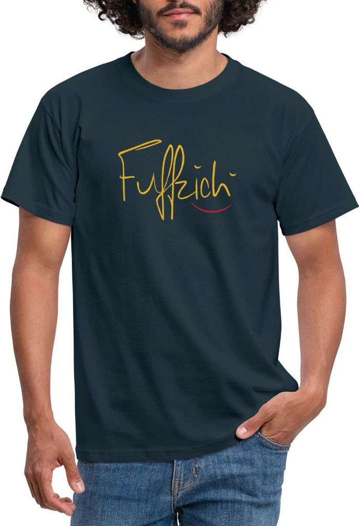 Spreadshirt Fünfzigster Geburtstag | Fuffzich Männer T-Shirt, L, Navy