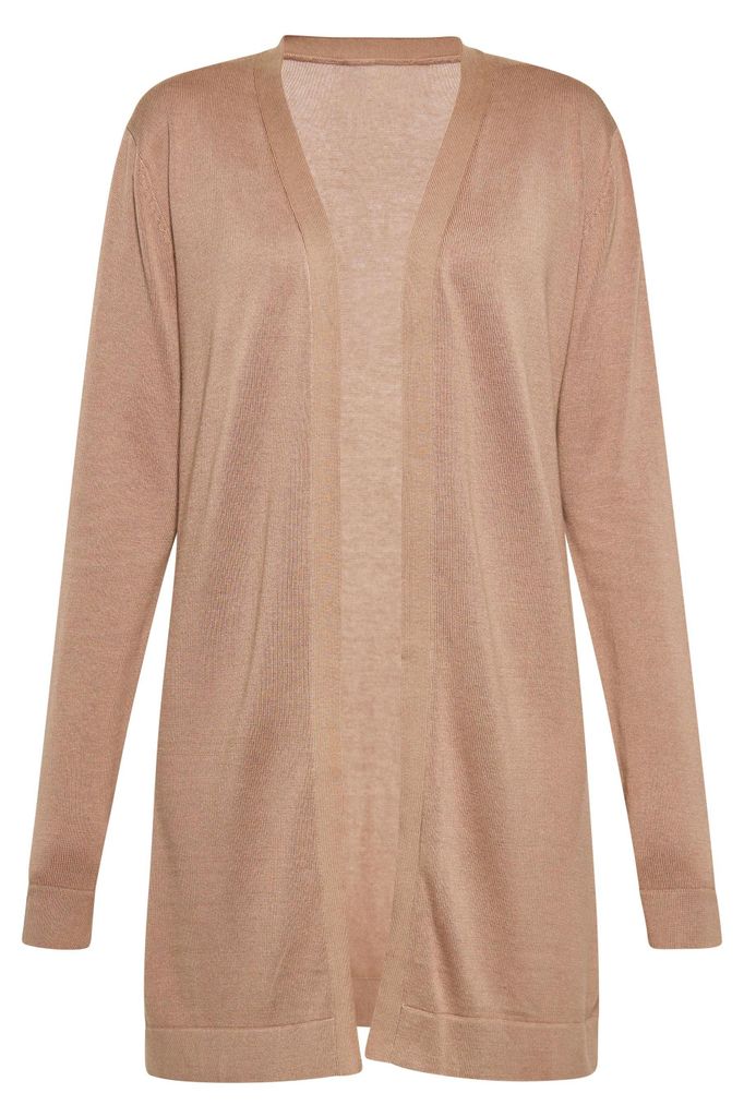 ALBEE damen strickjacke - taupe, XL