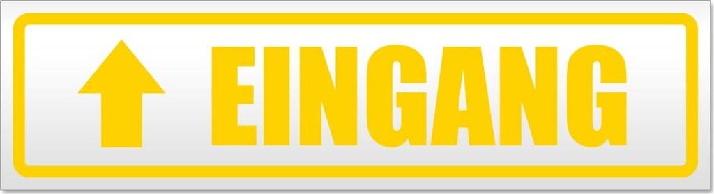 Eingang mit Pfeil Magnetschild Schild magnetisch