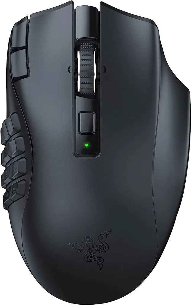 Souris Gamer Razer Naga V2 HyperSpeed pour Joueurs Droitiers Sans Fil