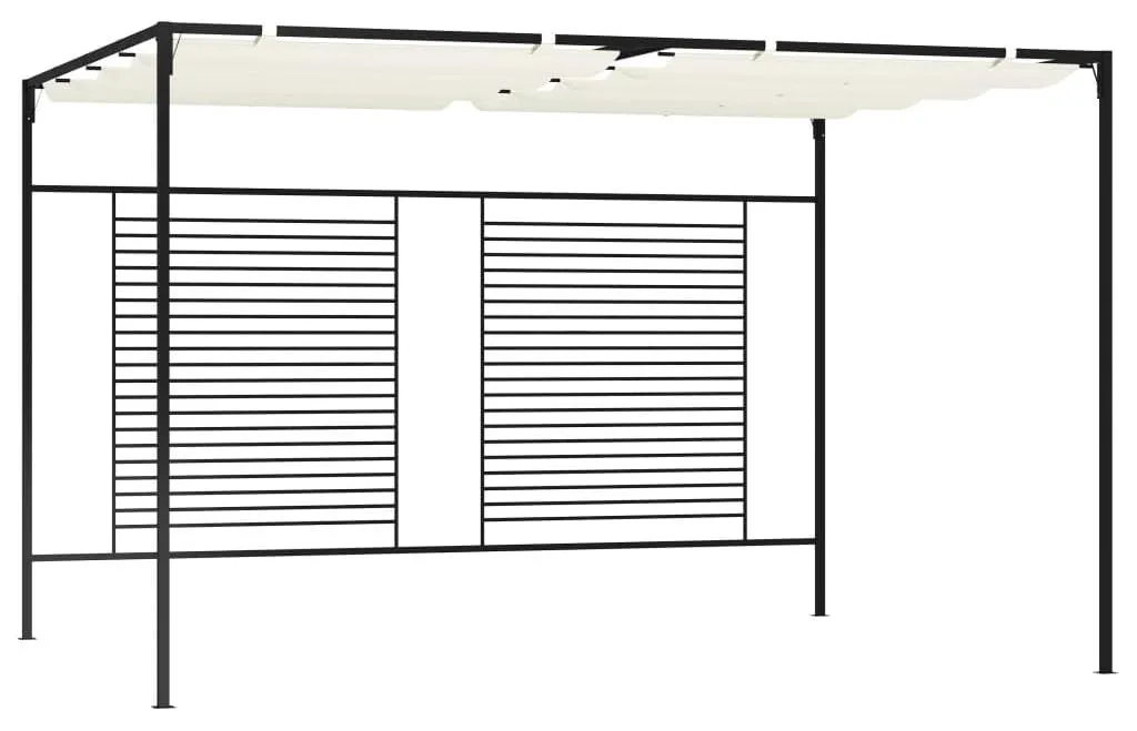 Abri de terrasse 3x4 m pour réception et repas avec toit modulable