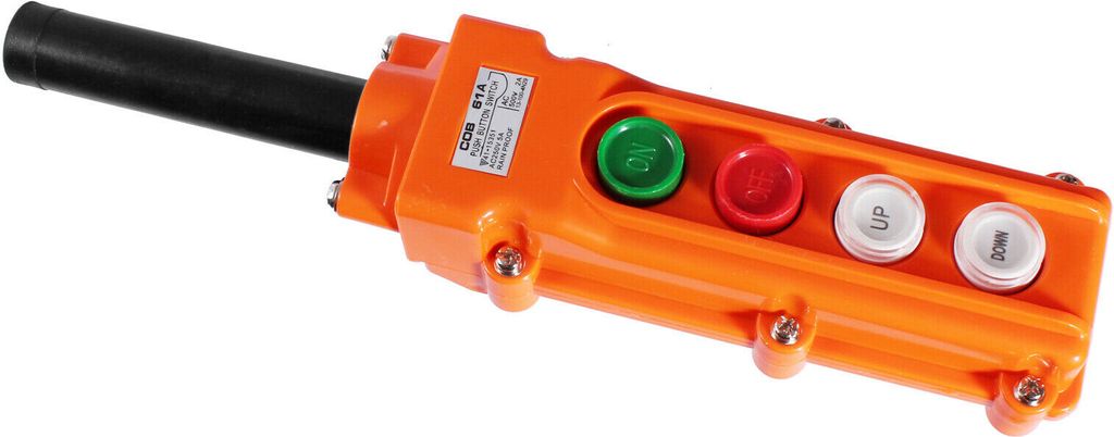Hängetaster Kran Steuerung Steuerflasche Steuerschalter Elektrische Seilwinde 4-Tasten