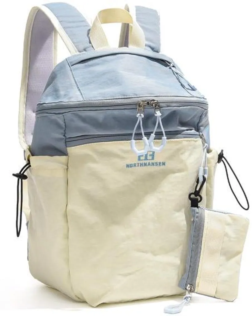 Sac à dos imperméable avec pochette amovible 13L style bicolore moderne
