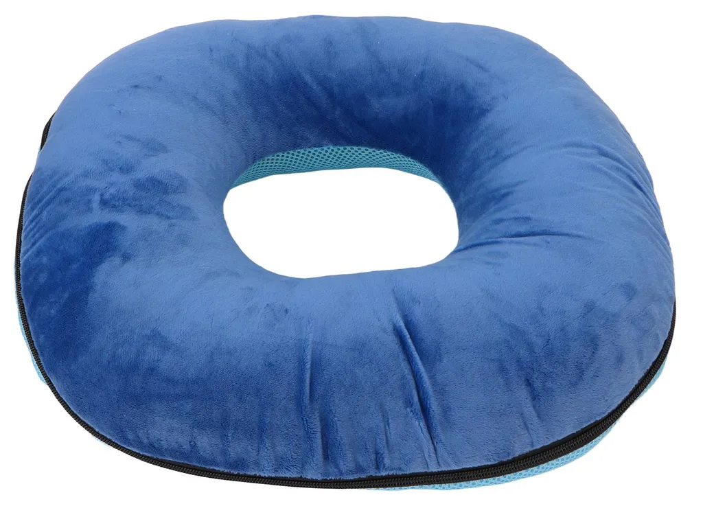 Coussin de Siège pour Assise Prolongée - Confort Moelleux Bleu Foncé