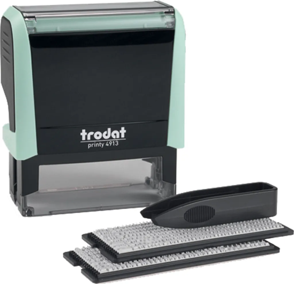 Timbro Componibile Trodat Printy 4913 Typomatic 58x22mm Verde Pastello